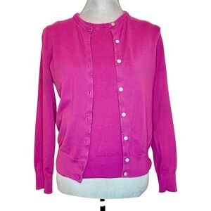 Land’s End Purple Cardigan Sweater Set